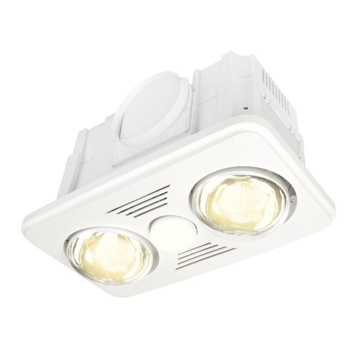 VELOCITY-II 2+1 LIGHT 3-IN-1 BATHROOM MATE - WHITE - 20353/05