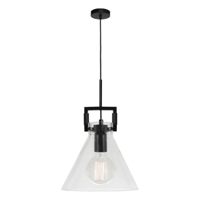 PIER1PBLK, Pendant Light with 1 Light, Cougar Lighting, Pierre Series