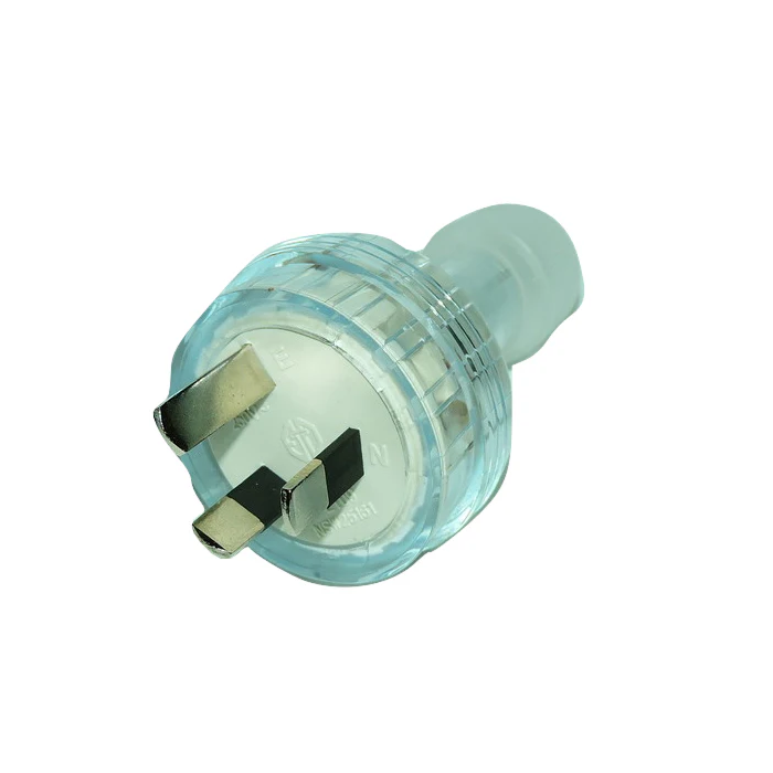 PLUG TOP Rewirable 3 PIN 10A CLEAR Male PLUG001