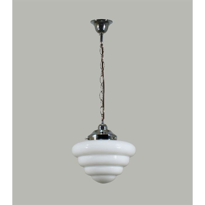 Standard Chain & Cloth Cord Suspension - 10" Beehive / Chrome