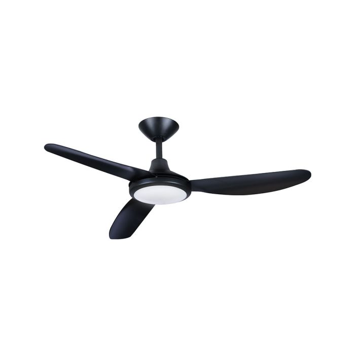 Polar 56" DC Ceiling Fan with 18W Dimmable CCT LED / Matt Black - P3BL586