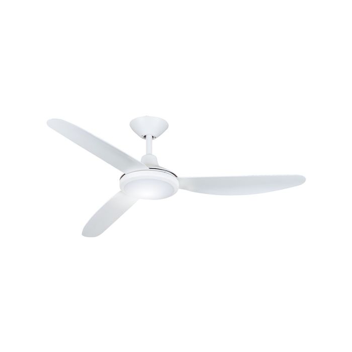 Polar 48" DC Ceiling Fan with 18W Dimmable CCT LED / Matt White - P3BL581