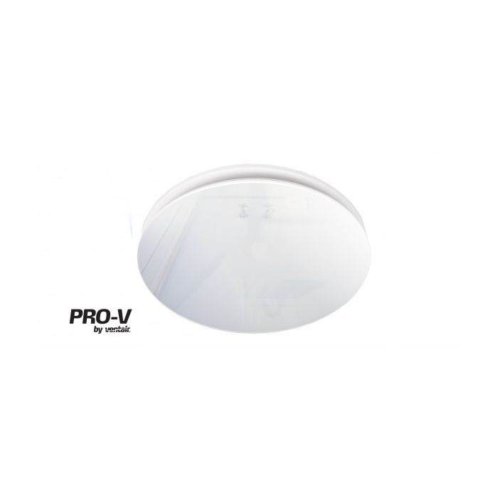 AIRBUS 150 - Premium Quality Side Ducted Exhaust Fan - Round - White Glass Panel - PVPX150WHGP