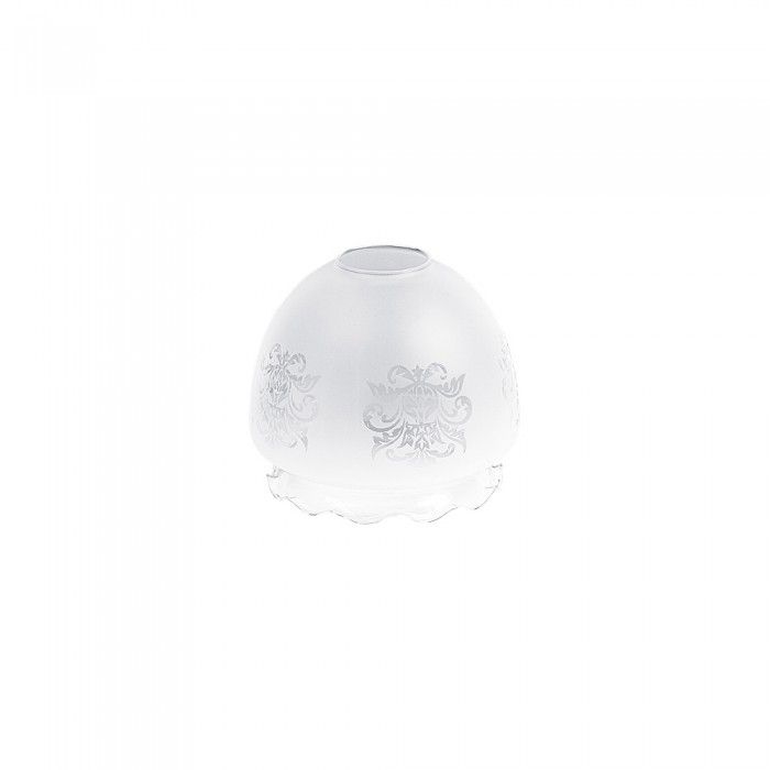 Acid Glass Scroll Pattern White Q332 Superlux