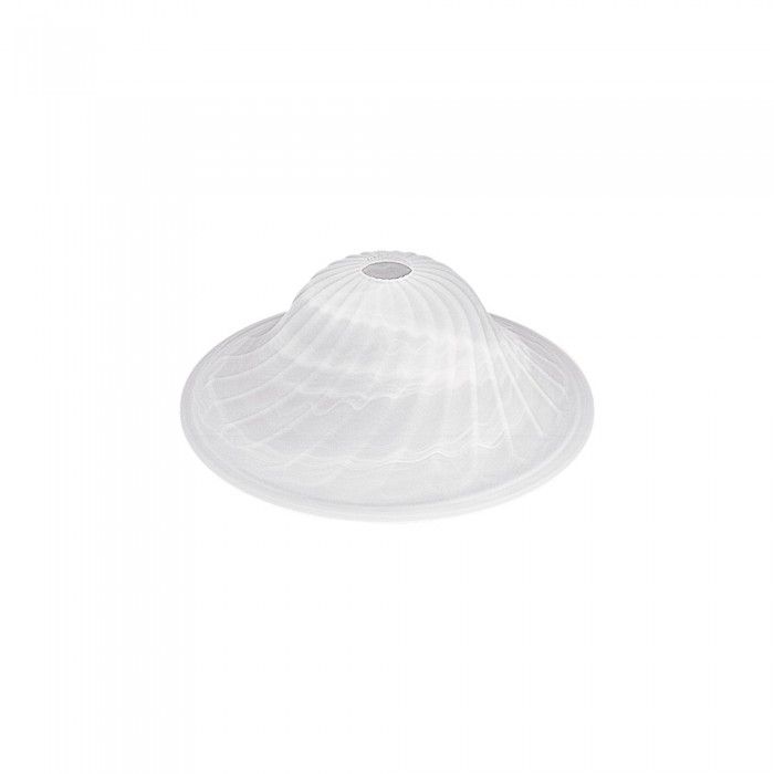 Alabaster Glass Twist Shade White Q458 Superlux