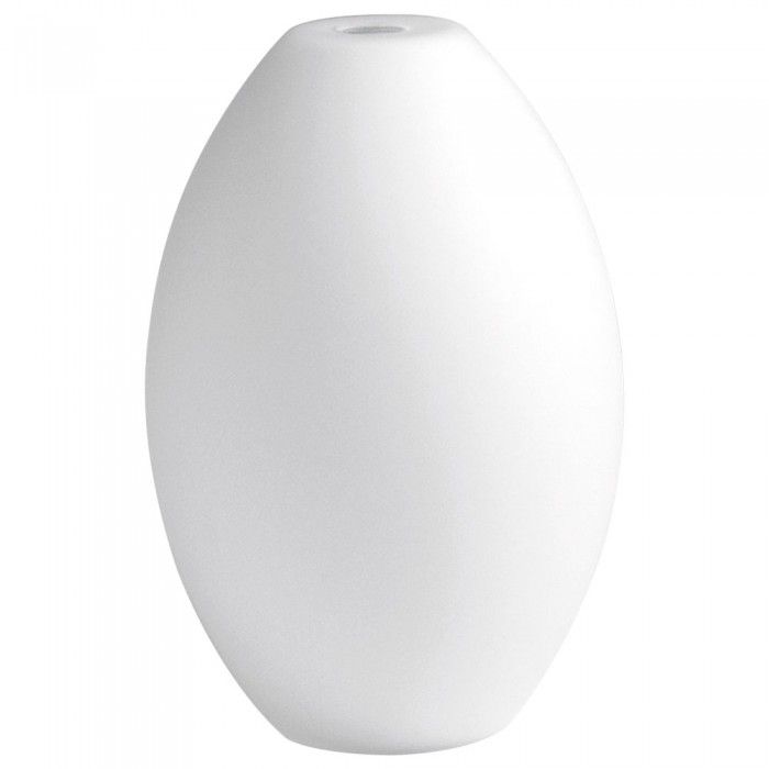 Oval Glass Shade White 60W Q981 Superlux