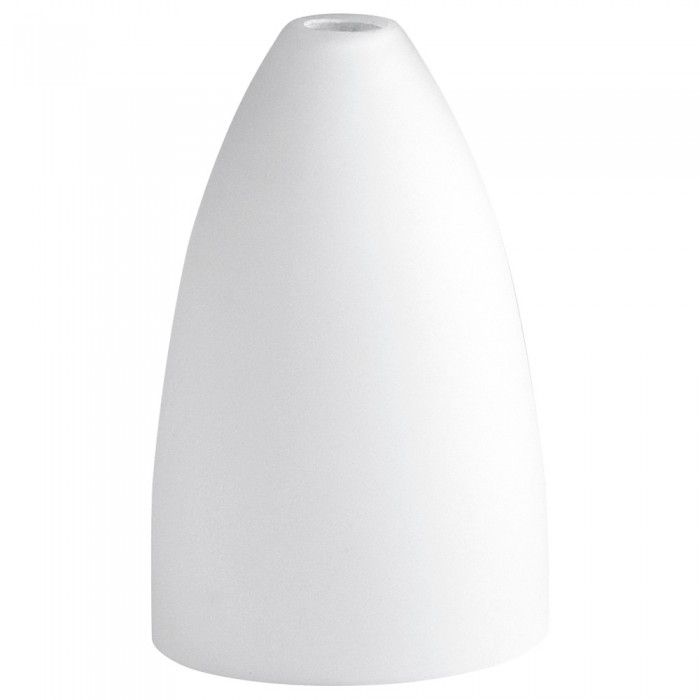 Flute Glass Shade White 60W Q985 Superlux