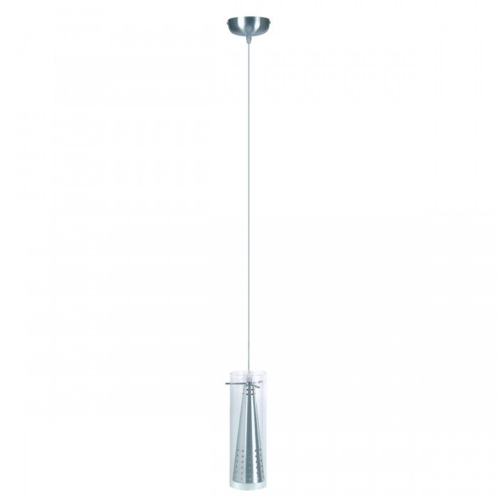 Dual Shade Pendant Satin Chrome, Clear 40W QH1011 Superlux