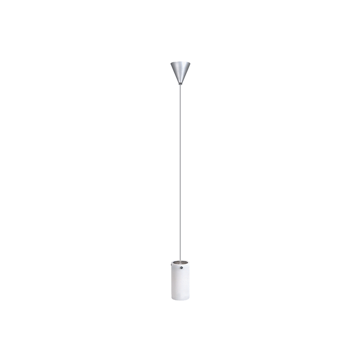 Tube Ceiling Mount Pendant Satin Chrome, White 60W QH9020 Superlux