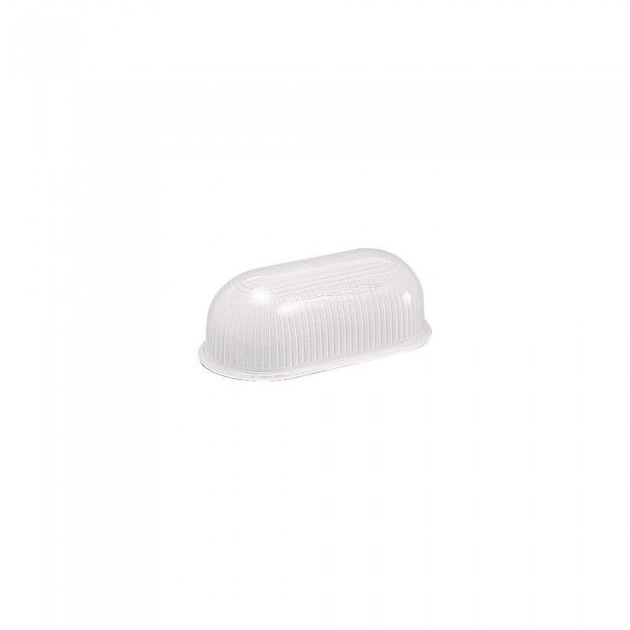 Small Oval Bulkhead and Bollard Shade White QJ2000 Superlux