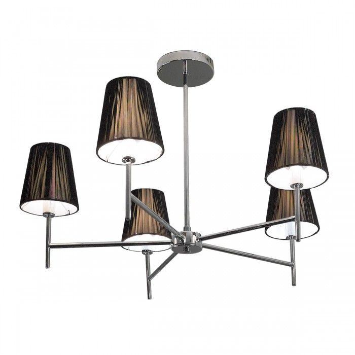 String 5 Light Pendant Chrome 40W R2015-5C-CH Superlux