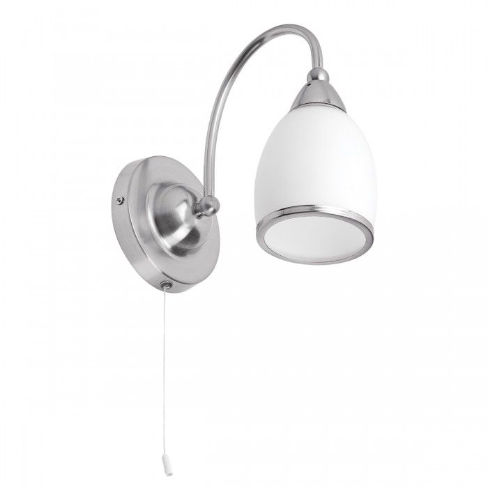 Single Classic Wall Light Satin Chrome 40W R3281-1B-SC Superlux