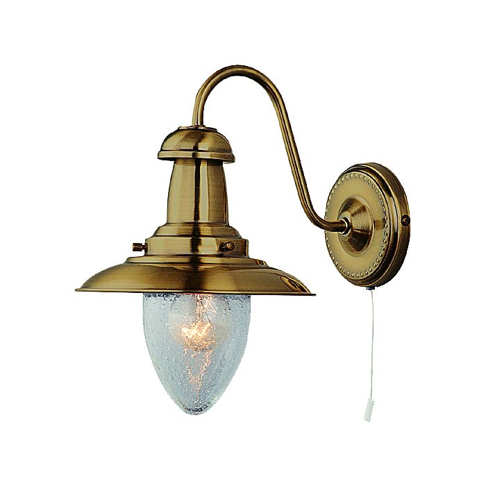 Fisherman Wall Light Brass 60W R5331-1B-AB Superlux