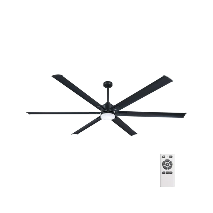 Rhino 2.1m DC Ceiling Fan With LED Light And Remote-FC479210GRFLWL