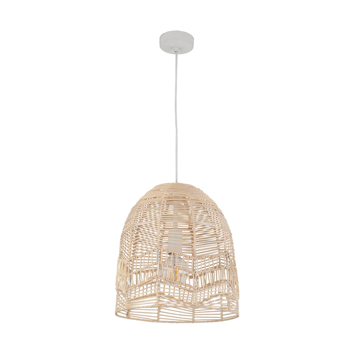 ROTA Natural Rattan Ellipse Pendant Light ROTA1