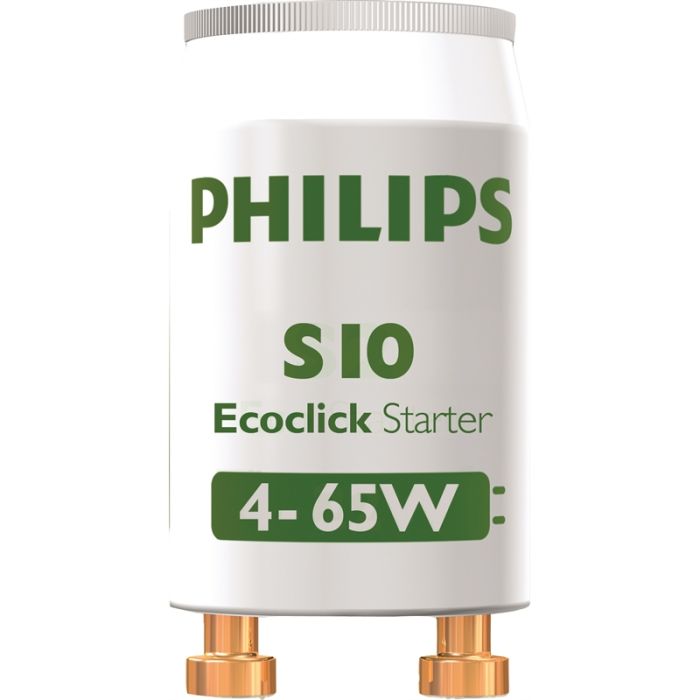 PHILIPS S10 | STANDARD UNIVERSAL FLUORESCENT STARTER 4-65 WATT 220/240V