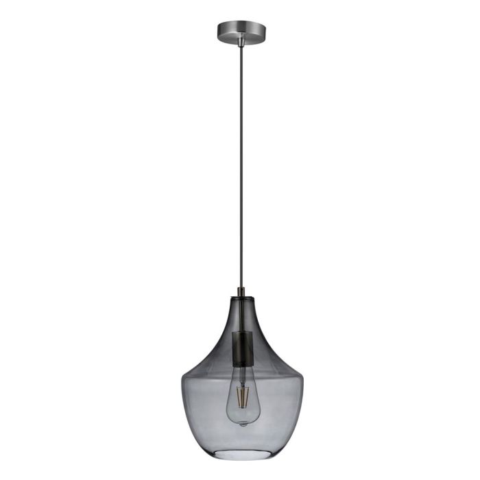 SAIL GLASS PENDANT 240V E27 GLASS SCH/SMOKE 22754