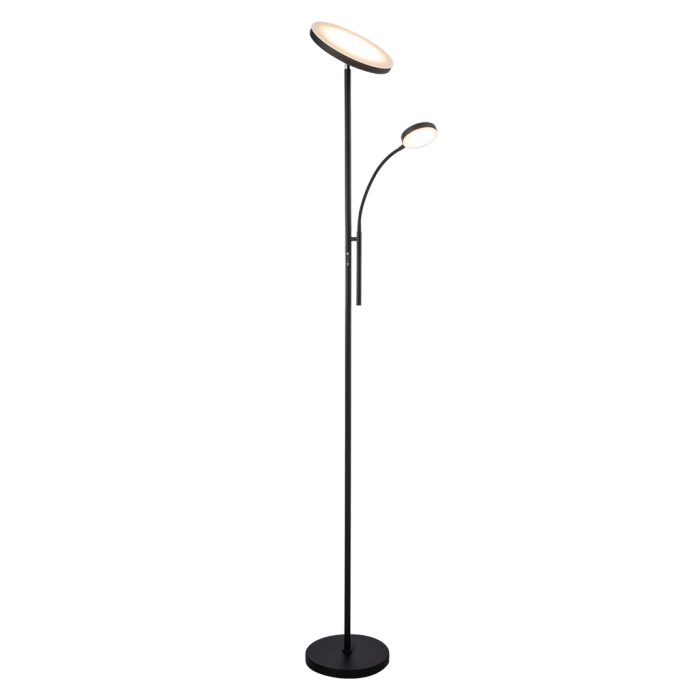 SAMSON-FL M&C FLOOR LAMP DIM 240V BLACK 22830