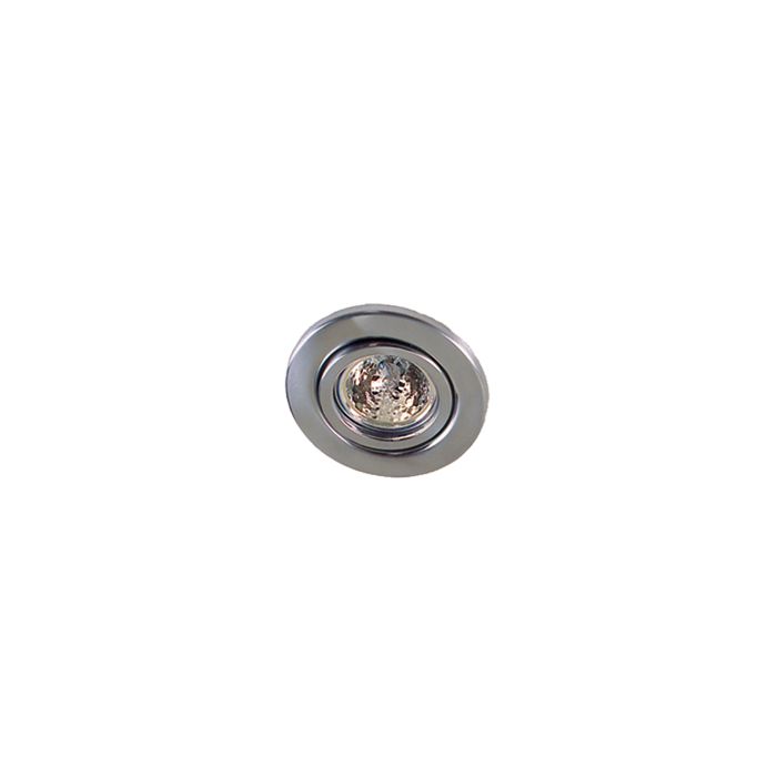 GU10 Recessed Tilt Downlight Satin Chrome 50W SDC-TLT-SC Superlux