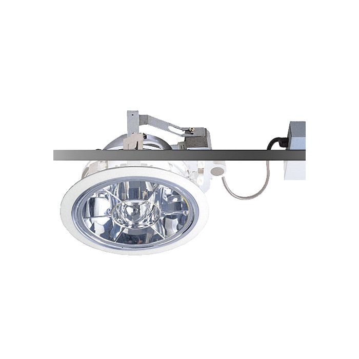 Commercial Fluorescent Turbo Louvre Downlight White 18W SDF98-HT218 Superlux