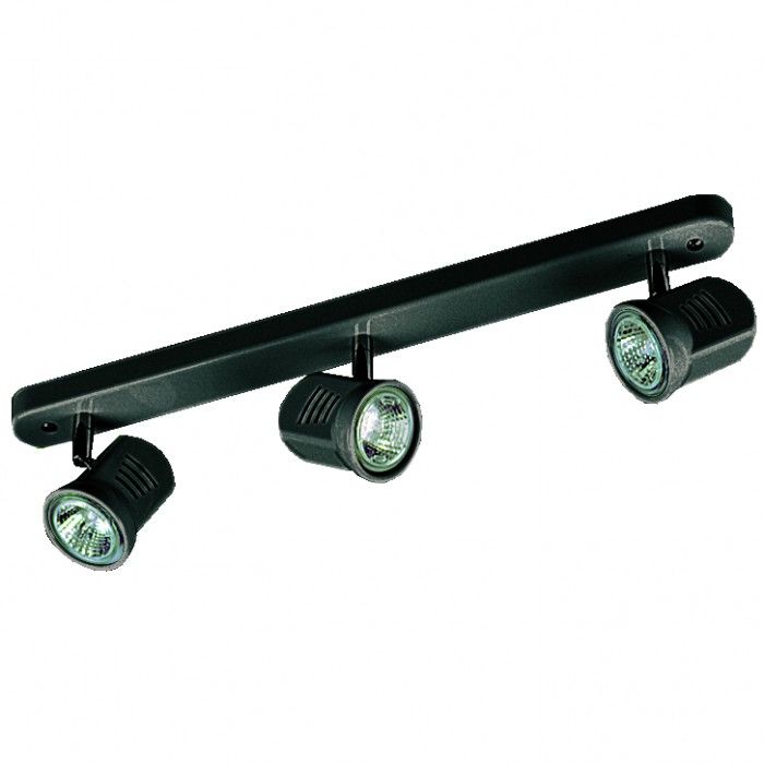 GU10 Triple Bar Spotlight Black 50W SH-B3-BL Superlux