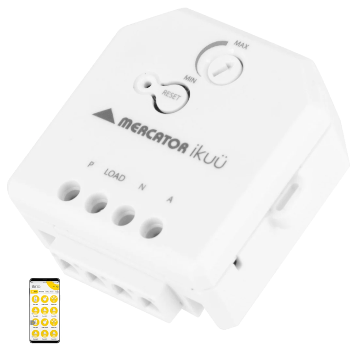  Ikuu Smart Wi-Fi Inline Switch With Dimmer - Momentary Press Switch Compatible- SISW11-WIFI