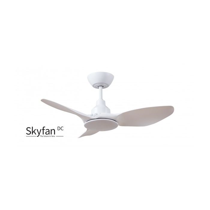 SKYFAN - 36"/900mm Glass Fibre Composite 3 Blade DC Ceiling Fan - White - Indoor/Covered Outdoor  - SKY903WH