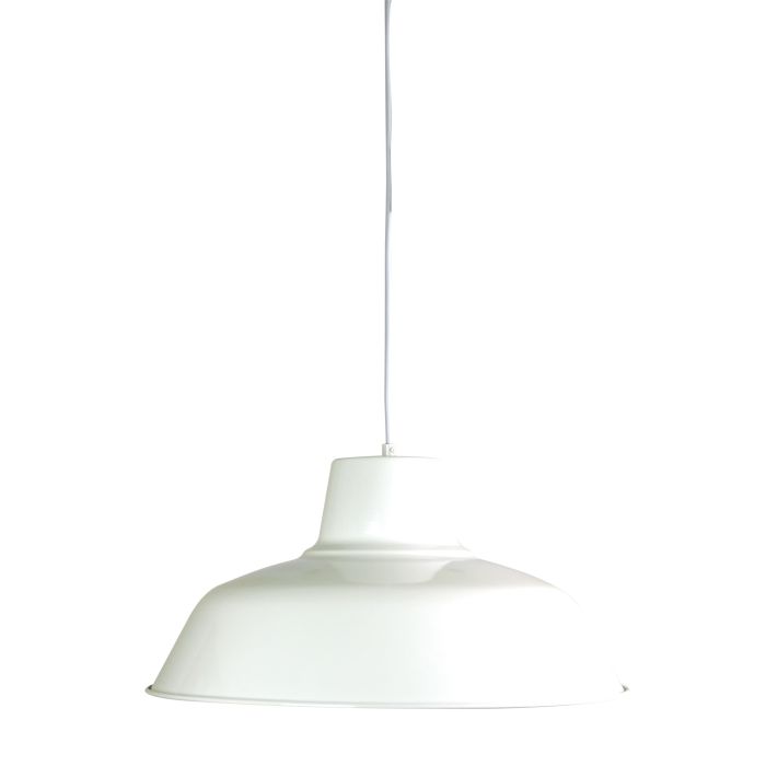 FORGE 430 White Retro Industrial Pendant - SL64743WH