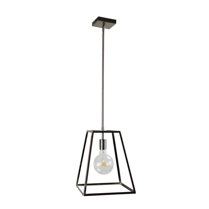 SOUTHPORT.30 Brushed Chrome Single Urban Retro 30cm Pendant - SL66901BC