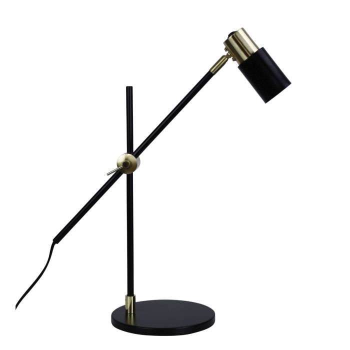 CHARLIE DESK LAMP BLACK / SATIN BRASS SL98533SB