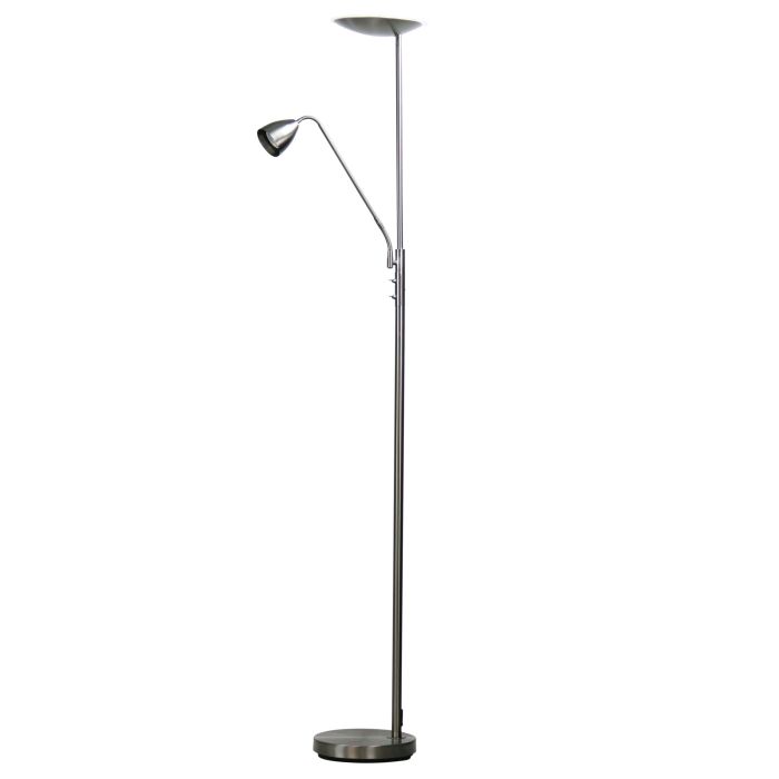 UP2 LED Brushed Chrome Mother and Child LED Floor Lamp - SL98595BC