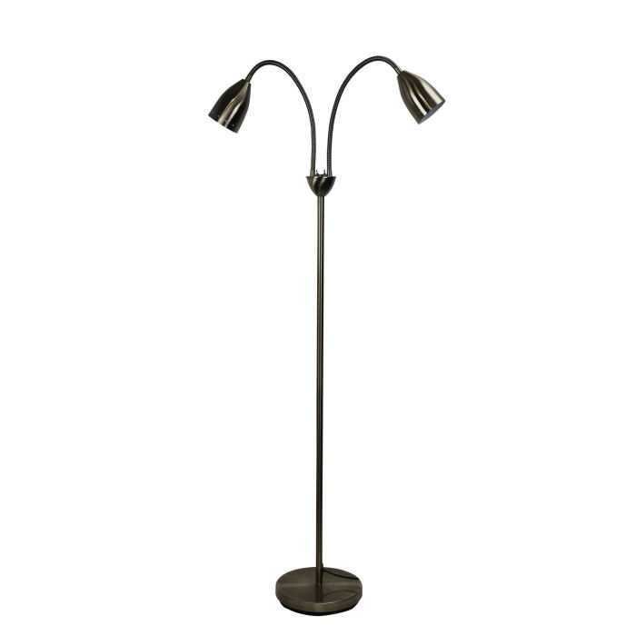 STAN TWIN FLOOR LAMP ANTIQUE BRASS - SL98822AB