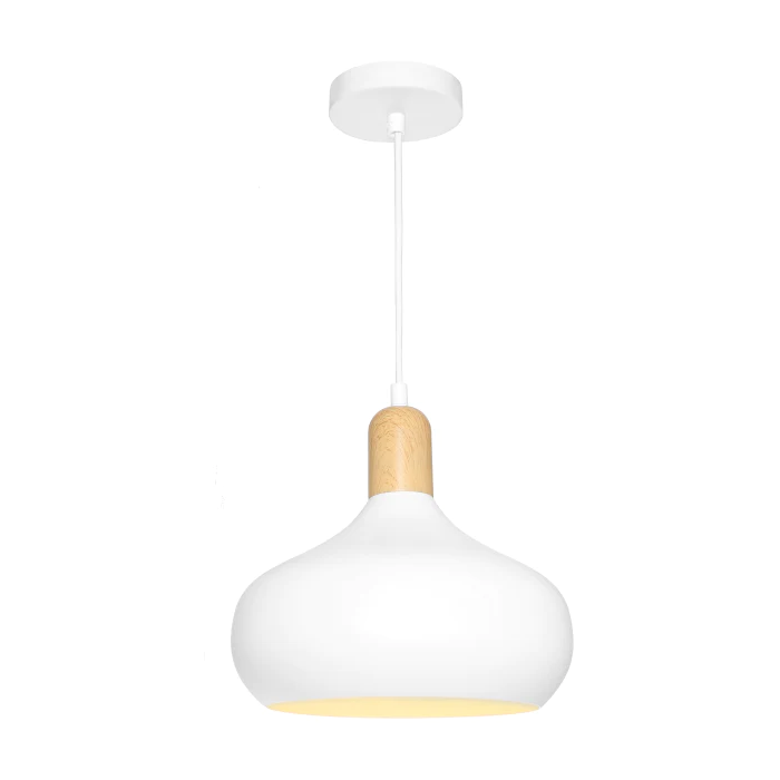 SLOA1PWHT, 1 Light Pendant, Cougar Lighting, Sloan Collection