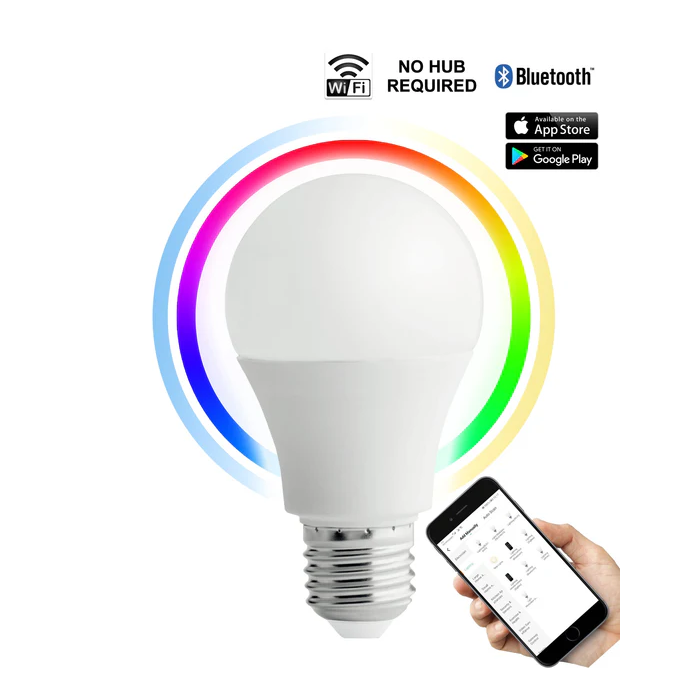 LED Smart Dimmable Tri-CCT+RGB GLS Globes ES SMTGLS1