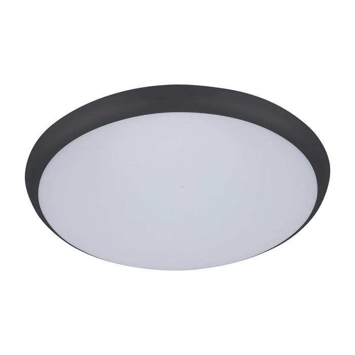 Solar 35 Watt Slimline Dimmable Round LED Ceiling Light Black / Tri Colour - 20943	