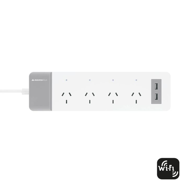 SMART 4 OUTLET POWERBOARD + 2 USB - SPB04U