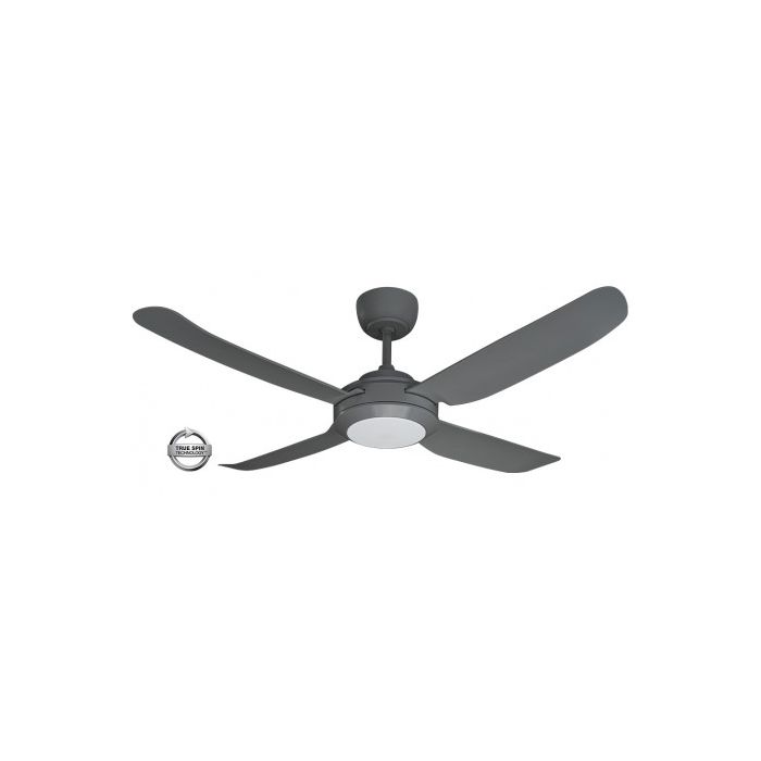 SPIN1204TI-L 1220mm Glass Fibre Composite 4 Blade Ceiling Fan with True Spin Technology™ motor and Tri Colour Dimmable LED Light included SPIN1204TI-L