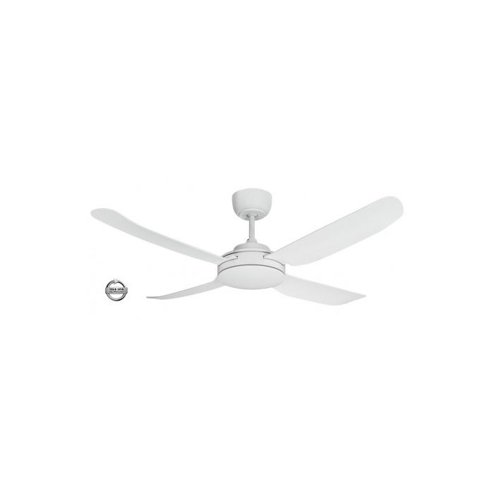 Spinika II 1220mm Glass Fibre Composite 4 Blade Ceiling Fan with True Spin Technology™ motor SPIN1204WH