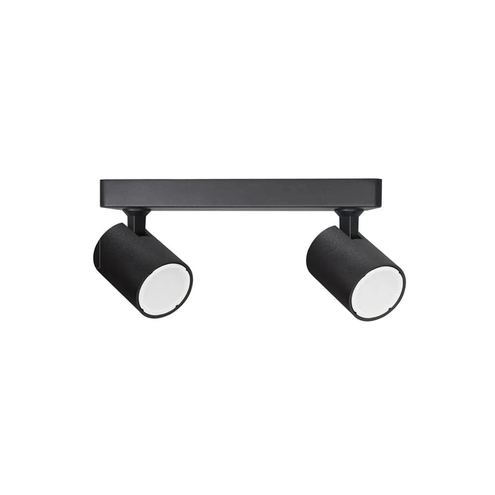 GU10 2XLights Adjustable Bar Base Surface Mounted Spot Lights SPOT-BAR2B