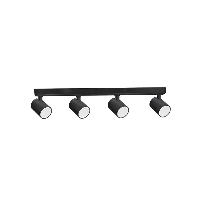 GU10 4XLights Adjustable Bar Base Surface Mounted Spot Lights SPOT-BAR4B