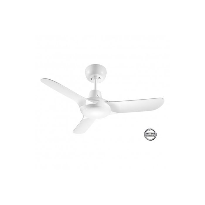 SPYDA - 900mm Fully Moulded PC Composite 3 Blade Ceiling Fan in Satin White - Indoor/Outdoor/Coastal SPY903NWH