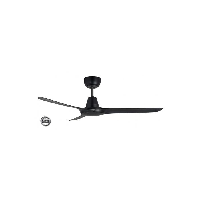 SPYDA EC 1400mm Precision Moulded Thermoplastic Alloyed 3 Blade Ceiling Fan with remote control include SPYEC1423BL