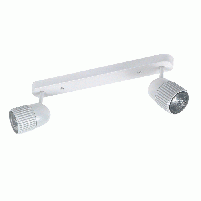 Mains Voltage Double Bar Spot White 50W SR-B2-WH Superlux