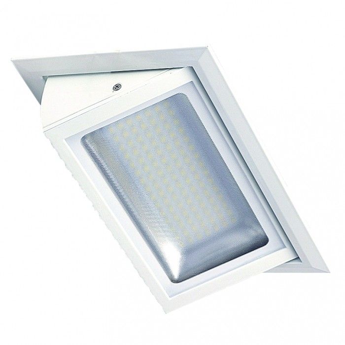 48W Rectangle Tiltable LED Downlight White, Silver/Grey SRD48-TLT-WH Superlux