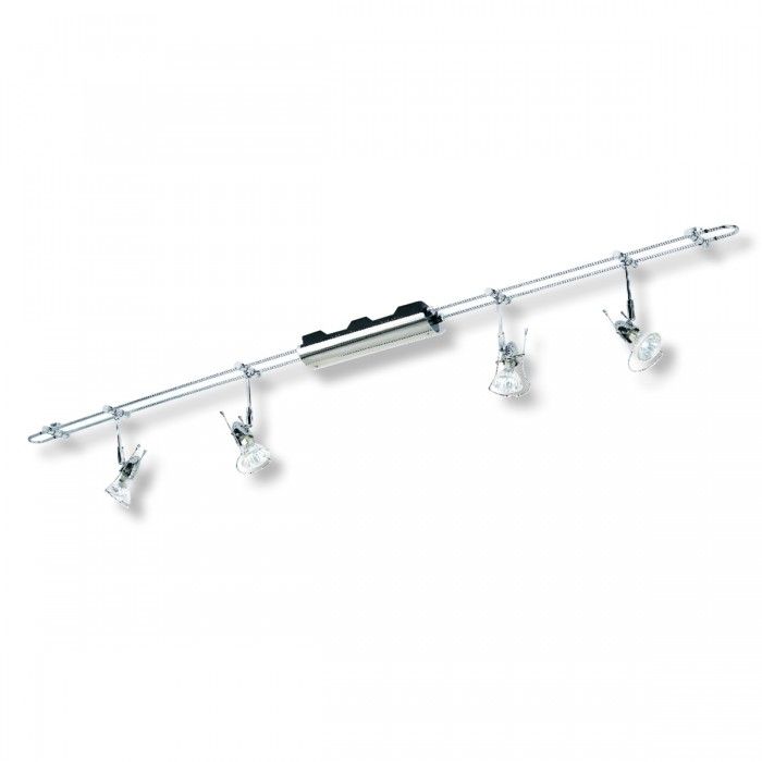 MR16 Quad Adjustable Spotlight Silver/Grey, Chrome 35W ST-B4-CH Superlux