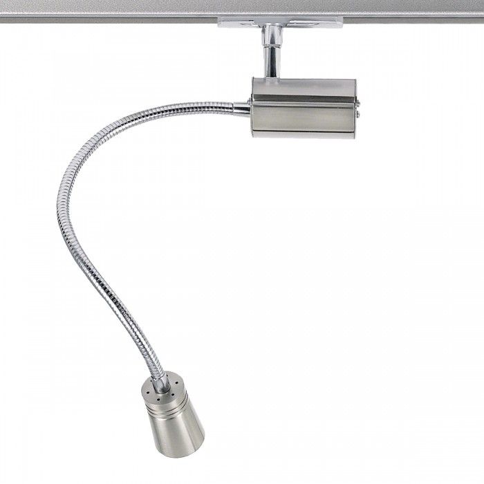 Flexi Arm LED Track Spotlight Satin Chrome 2.5W TE400-SC Superlux