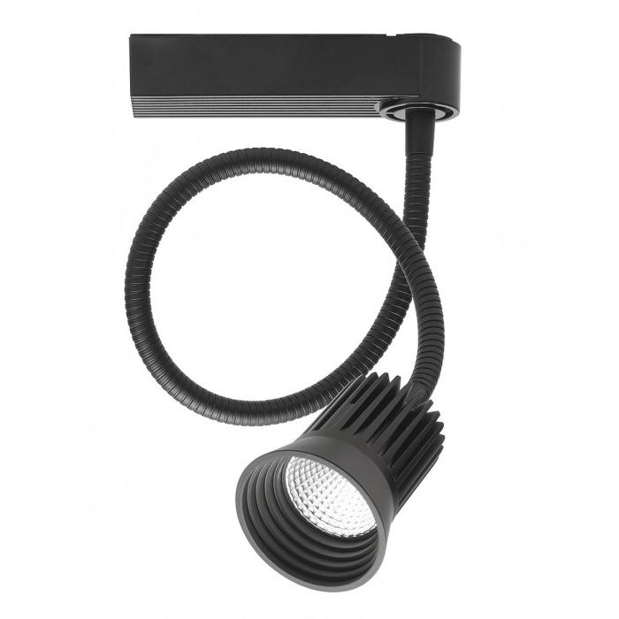 TK Series LED 9Watt Track Spotlight with Flexi Stem Black  TKL401-500-BL Superlux