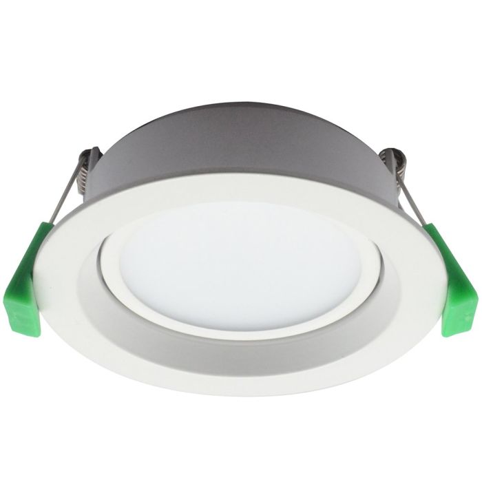 Tradetec Arte Gimble 10w Tricolour LED Downlight White - TLAG34510WD