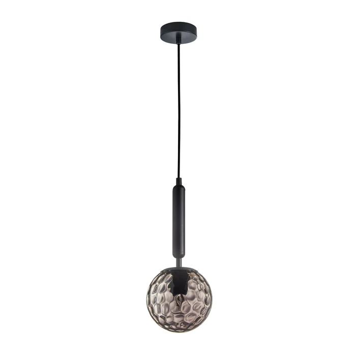 Interior Smokey Black Spherical Glass Pendant Lights TRATTINO2