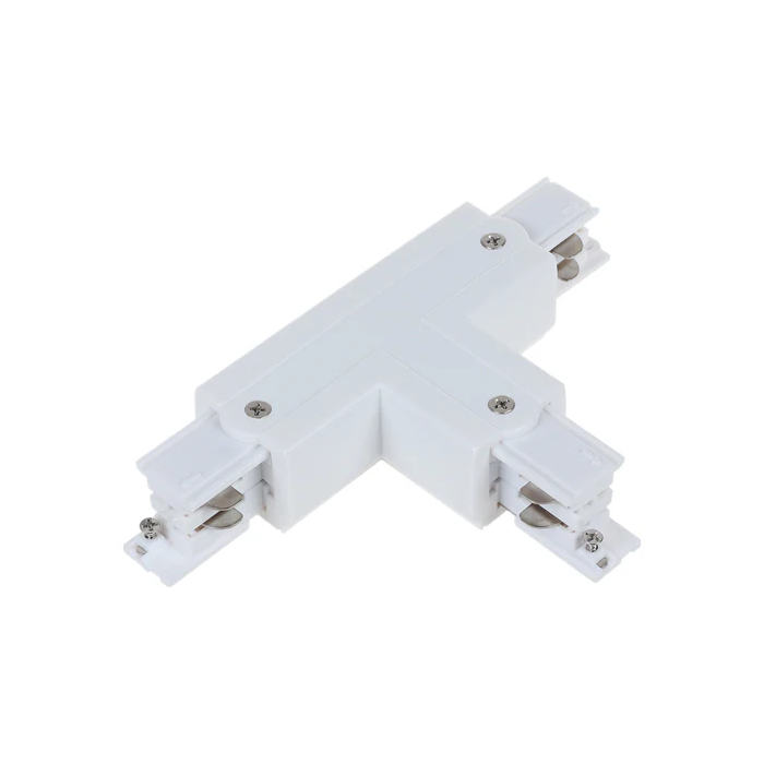 Track Connector T-Piece Left White TRK3WHCON4L1